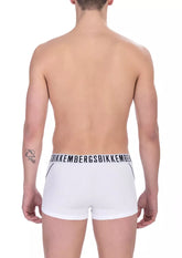 Bikkembergs White Cotton Men's Trunk Pack